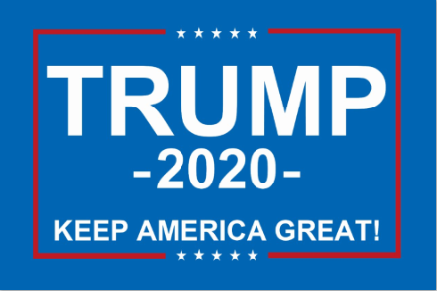 Trump 2020 Car Flag