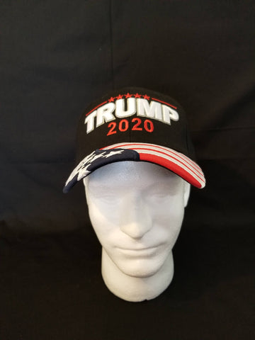 Flag Brim Trump 2020 Cap