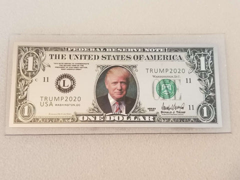 Trump Silver $1 Collectible Bill