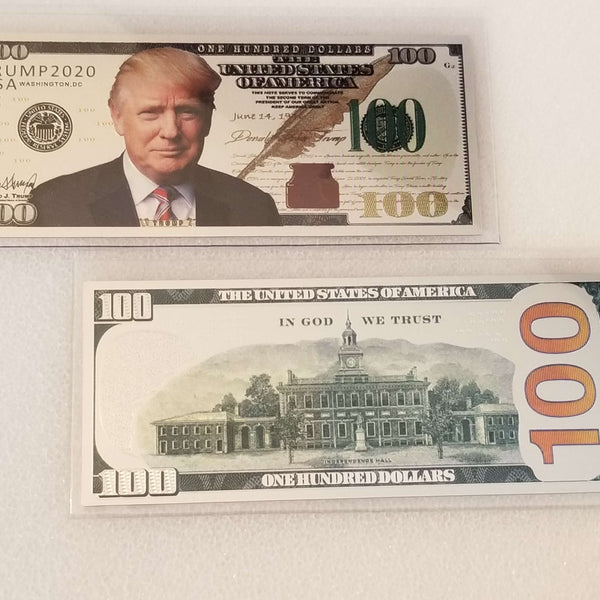 Trump Silver $100 Collectible Bill