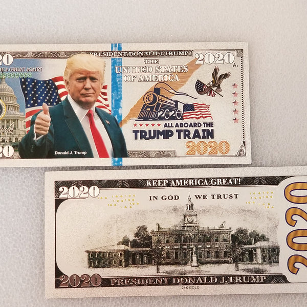 Trump Train Silver 2020 Collectible Bill