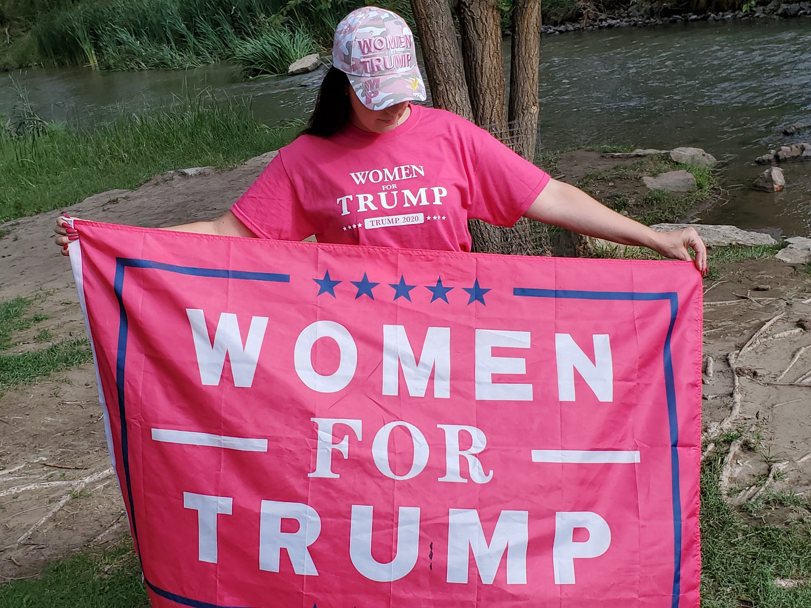 Pink Women for Trump Flag